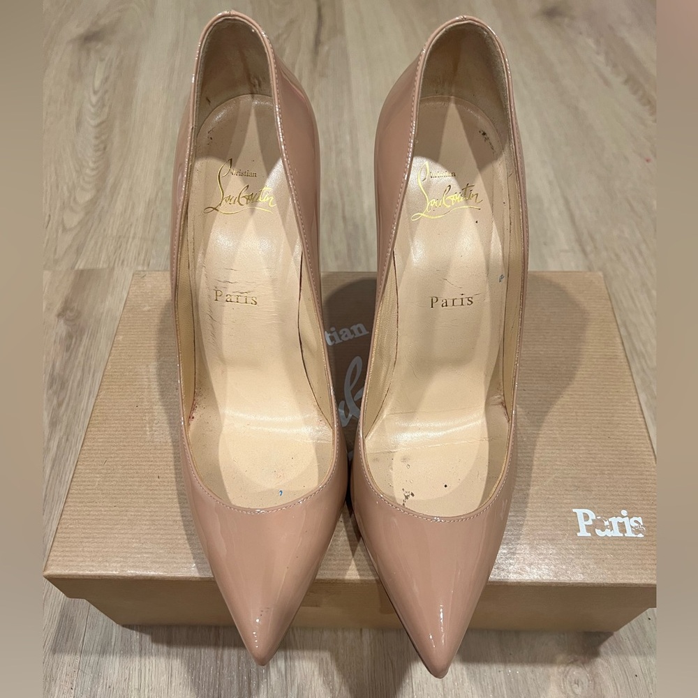 Nude Christian Louboutin Pigalle Follies - 38.5